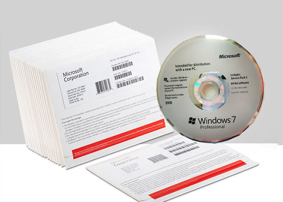 Versi Bahasa Inggris Paket DVD Sistem Operasi Windows 7 Menangkan Kunci Lisensi 7 Pro